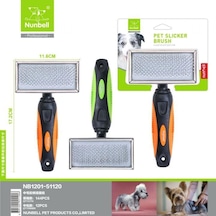 Nunbell Silikon Başlıklı İnce Tel Kedi Ve Köpek Tarağı M-16961
