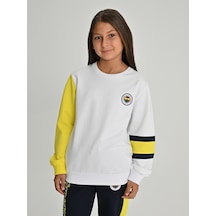 Fenerium Çocuk Trıbun 6 Renk Logolu Sweat BEYAZ