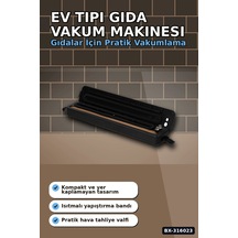 Gıda Vakum Makinesi - Ev Tipi Poşet Vakumlama Ve Güçlü Yapıştırma Cihazı Bx-316023