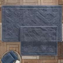 Yataş Bedding Milo Banyo Paspası Seti - İndigo (50x60 cm + 60x100 cm) Indigo
