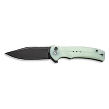 Civivi Cogent Flipper & Button Lock Knife Natural G10 Handle Kamp Çakı Yeşil