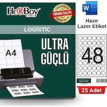 Herboy Hb-1130 30 X 30 Mm A4 Laser Etiket 25 Adet