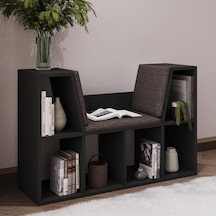 Minderli Kitaplık - Oturma Alanlı 103 Cm Minimalist Tasarım Genel