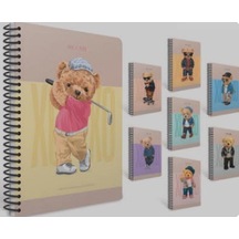 Gıpta Xoxo Spiralli Sert Kapak 17x24 120 Yaprak Çizgili Defter - Gıpta