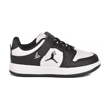 Cool Siyah Beyaz Cırtlı Erkek Çocuk Sneaker Haykat Kısa F SİYAH-BEYAZ