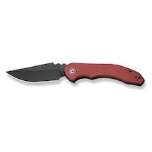 Civivi Bluetick Burgundy G10 Handle Black Stonewashed 14c28n Blade Blade Kamp Çakı Bordo