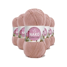 5 Adet Cotton Lüks Yelek Tunik Kazak Bluz Hırka İpi Yünü Pudra 97545