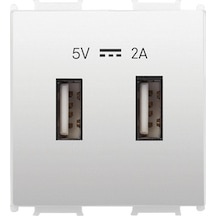 Viko Panasonic Thea Modüler Opak Beyaz Usb Şarj Prizi Alt+kapak 2m 5v-2a - Wvtt22314wh-tr
