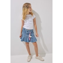 Defacto Mavi Mini Jean Etek Kız Çocuk H8885a826aunm28 Mavi-nm28