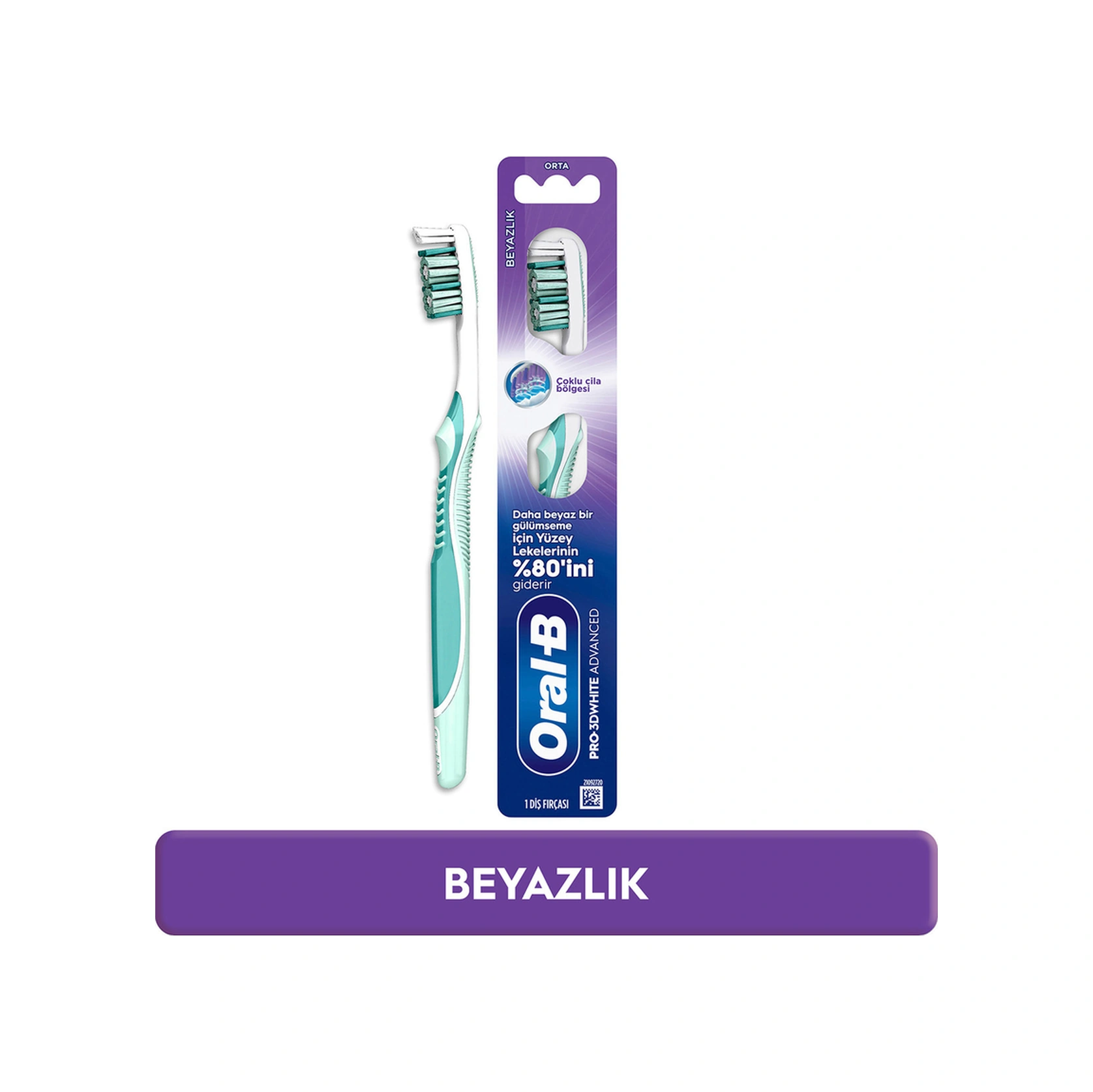 Oral-b Pro-3dwhite Advanced Beyazlık Diş Fırçası - Orta