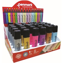 Penmark Fosforlu Kalem 36'lı Stand Simli Renkler