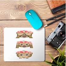 3 Maymun Görmedim Duymadım Bilmiyom Baskılı Mousepad Mouse Pad