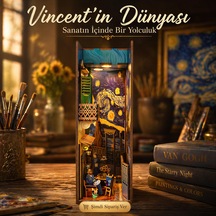 Van Gogh Temalı Book Nook Kitap Köşesi Vincent In Dünyası Dıy Maket