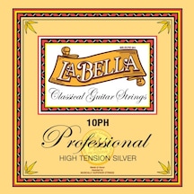 La Bella 10ph Professional Klasik Gitar Teli Profesyonel - Konser Serisi High Tension Sert , Gümüş Kaplama Sargı, Naylon Çekirdek Ve Kristal Tizler Ölçüler: Standart Klasik Gitar Ölçüsü
