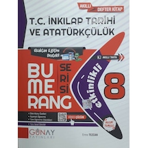 Günay 8. Sınıf LGS İnkılap Tarihi Bumerang Soru Bankası Etkinlikli