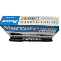 Mercure 1.00mm-0,5mm Çift Uçlu Cd/dvd Kalem 12 Adet Siyah