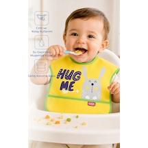 Babyjem Poli Muşamba Mama Önlüğü Büyük Sarı