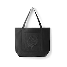 Gsstore Galatasaray Aslan Logolu Gabardin Bez Torba Çanta 48 38cm U251333 Siyah