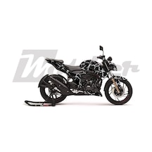 Apache Rtr 200 Kaplama Sticker Etiket Modeli Şimşek Desen Beyaz Siyah