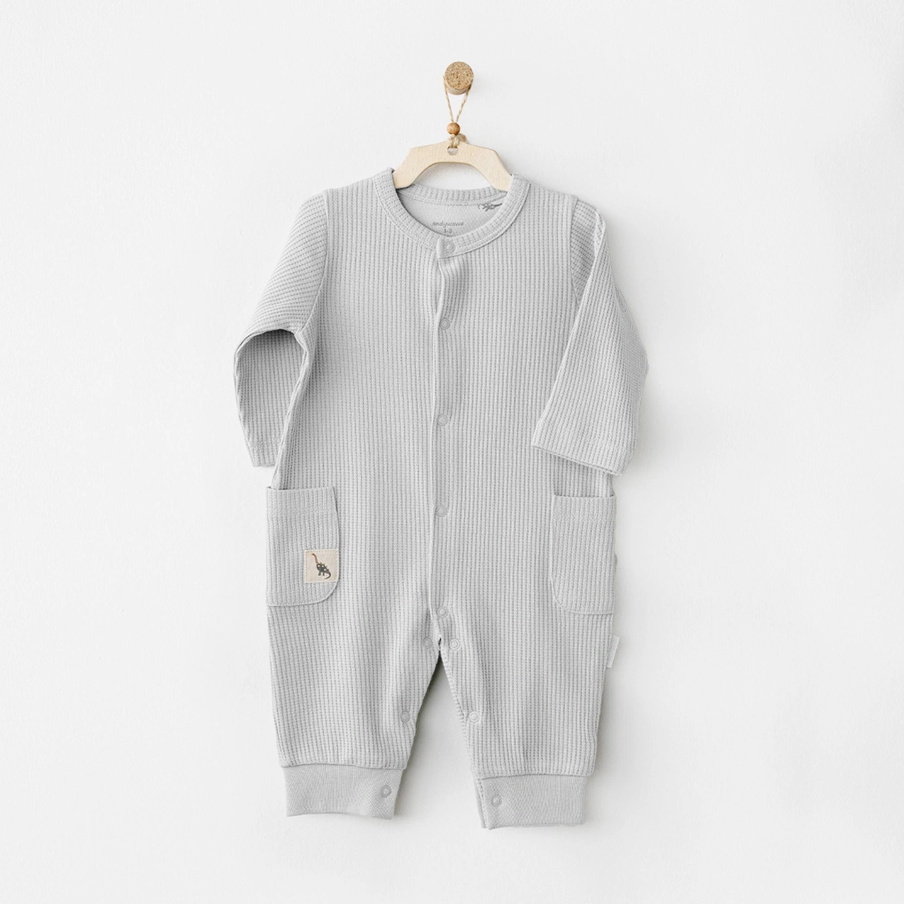 Andywawa Erkek Bebek Tulum Romper Anw-ac26013 Gri