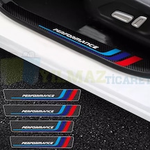 Bmw M Logo Performance Arma Karbon Kapı Eşiği Oto Sticker 4 Parça