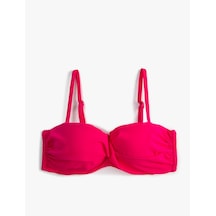 Koton Push Up Bikini Üstü Dolgulu Balenli Çıkarılabilir Askılı Pembe 3sak10158bm Turuncu - Pembe