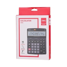 Hesap Makinesi 16 Digit Siyah Çok Renkli