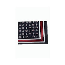 Çapa Dümen Desenli Bandana 50 50 Çok Renkli