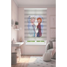 Perdeoutlet38 Baskılı Renkli Elsa Anna Dijital Baskılı Zebra Perde-cocuk Odası-stor Perde Model:pz-3044 Çok Renkli