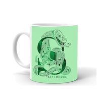 Slytherin Baskılı Seramik Beyaz Kupa