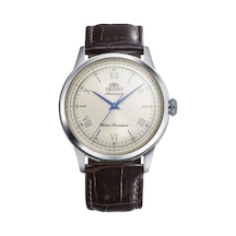 Orient Sun&moon Ra-bb0003y30b Kurmalı Otomatik Deri Kahverengi 39 Mm Erkek Kol Saati Gri