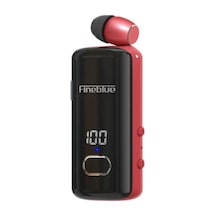 Ers Fineblue F580 Dijital Göstergeli Makaralı Titreşimli Bluetooth Kulaklık Kırmızı