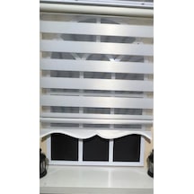 Zebra Stor Perde Beyaz Etek Dilimli Stb-400-v01