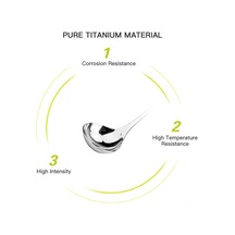 Mufunye Gümüş Renkli Saf Titan Malzeme 20x6 Cm 60 Gr Fonksiyonel Çorba Kaşığı Gümüş