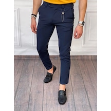 Modefendi Pamuk Likra Kumaş Slimfit Kumaş Pantolon Lacivert Modefendi Pamuk Likra Kumaş Slimfit Kumaş Pantolon Lacivert