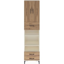 Arges Dolap 5 Raflı 3 Çekmeceli 2 Kapaklı 60x30x243 Aytaşı-çam Aytası