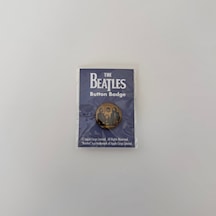 The Beatles Rozet Pinback Button Siyah 25560163