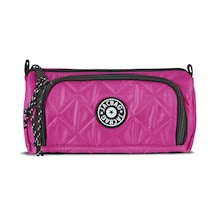 Jacbag Prime Xl Soft-çift Bölmeli Kapitone Kalemkutu Prime Xl Soft-pembe renkli