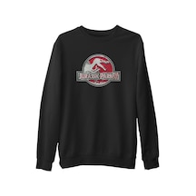 Jurassic Park - Logo Siyah Erkek Kalın Sweatshirt Jurassic Park - Logo Siyah Erkek Kalın Sweatshirt