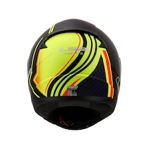 Ls2 Rapıd 2 Extra Mavi Vizör + Şeffaf Vizör Kask Mat Neon Sarı Mavi