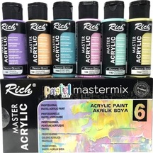 Master Mix Akrilik Pastel Set 60 Cc 6'lı 060-11408 Tek Renk