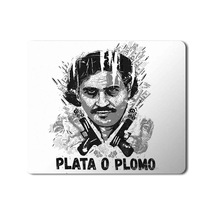 Escobar Plato O Plamo Baskılı Mousepad Mouse Pad