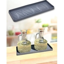 Silikon Yağdanlık Yağlık Standı Altlık Çok Amaçlı Organizer 26x10 Cm 0