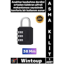 Kilit Çelik Gövde Güvenli Metal Su Geçirmez Uzun Ömürlü Dayanıklı Kaliteli Şifreli Asma Kilit 38 Mm Çok Renkli