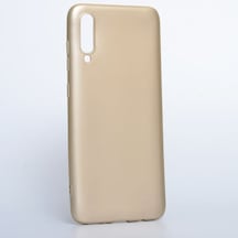Samsung Galaxy Uyumlu A70 Kılıf Esneyebilen Şık Sofina Silikon Kapak Gold