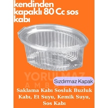 80 Cc Kullan At Sos Ve Kemik Suyu Dondurma Kabı 24 Lü Sızdırmaz Kapaklı