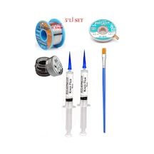 Lehimleme Seti 40 G 0,5 Mm Lehim Teli Cp-3515 Lehim Fitili Flux Lehim Toplama Fırça Seti Tk80