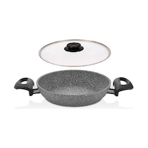 Falez Granit Sahan 24 Cm Sahan Cam Kapaklı