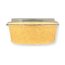 50 Adet Kraft Karton Salata Kasesi Kapaklı 1300cc