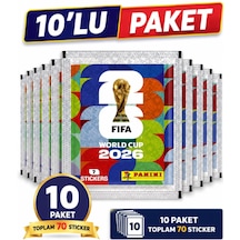 Panini Fıfa World Cup 2026 Resmi Sticker Paketi 10 Paket